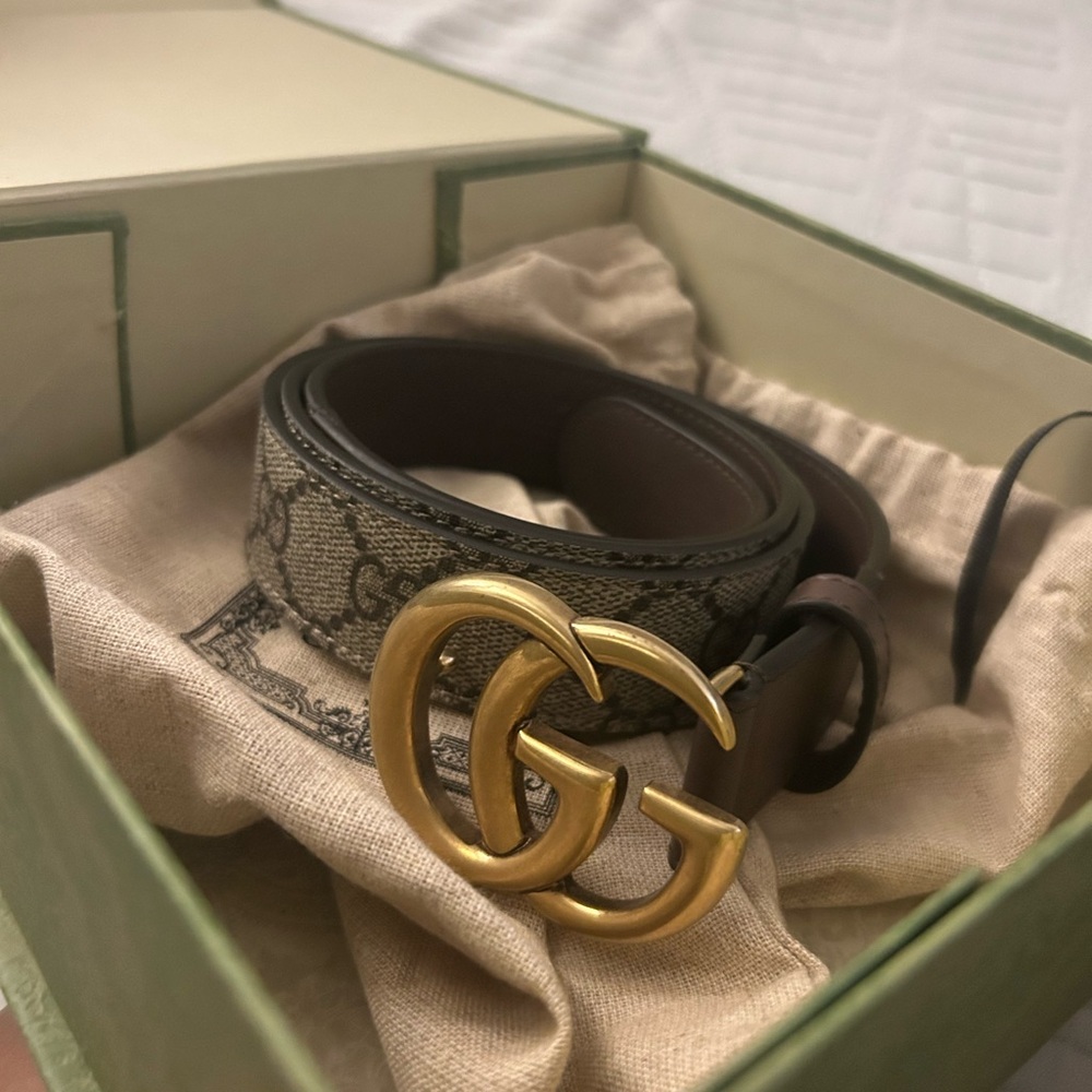 Gucci Brown Leather Belt